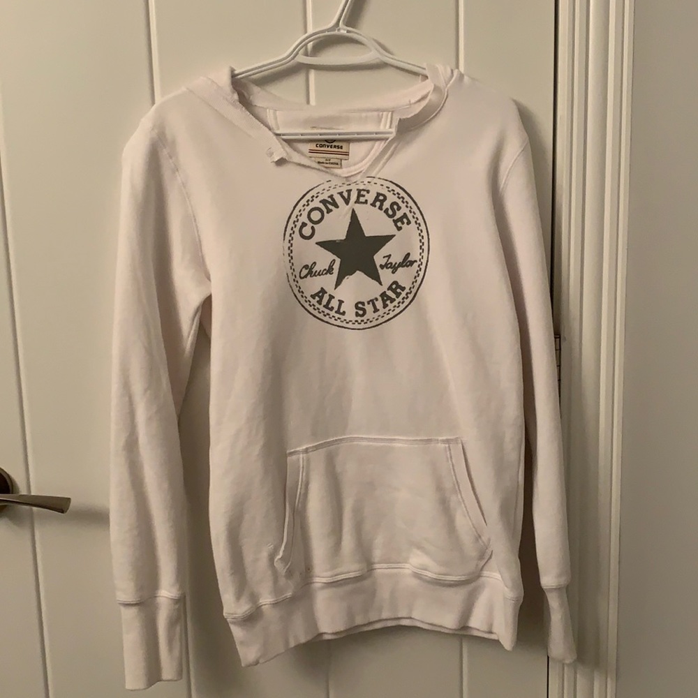 BRAND NEW Soft White Converse Hoodie
